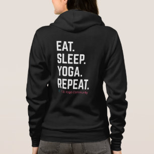 Eat. Sleep. Yoga. Repeat. Zip-Up Hoodie