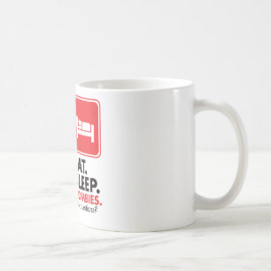 Eat Sleep Zombies - Red Coffee Mug