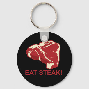 Eat STeak Key Ring
