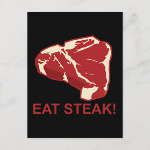 Eat STeak Postcard