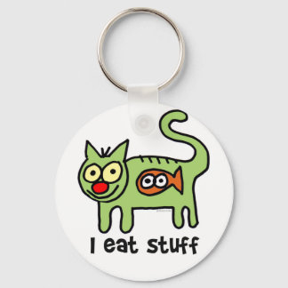 eat stuff keychain