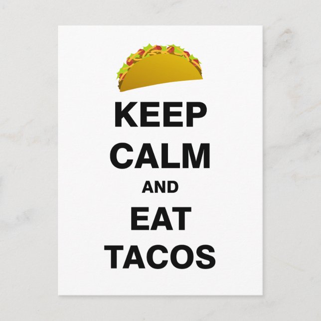 Eat Tacos Postcard (Front)