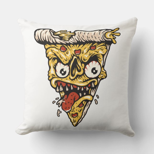 Eat That Pizza Throw Pillow – Cosy, Cheesy and Fun (Front)