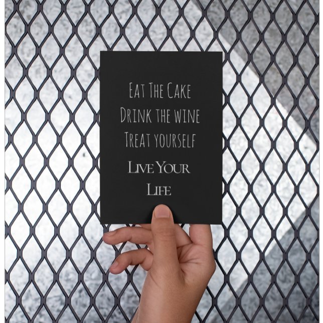 Eat The Cake Positive Affirmation Postcard (Creator Uploaded)