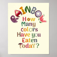 Eat the Rainbow everyday - Nutrition and Health 
