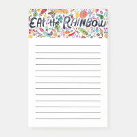 Eat the Rainbow Grocery Shop List Meal Planning