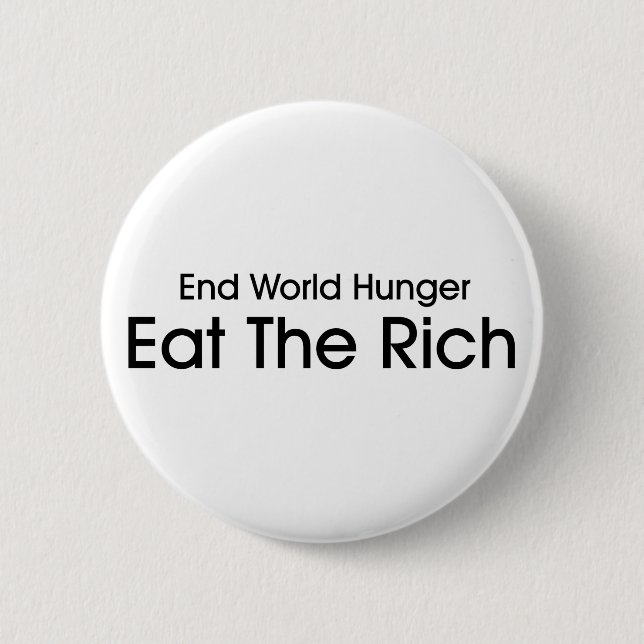 Eat The Rich 6 Cm Round Badge (Front)