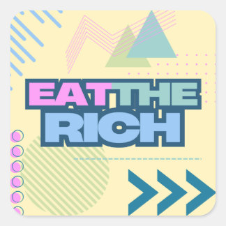 Eat the Rich 90s Vibe Stickers