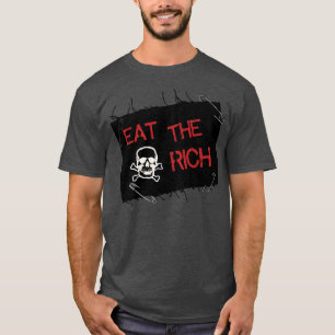 Eat the Rich Distressed Patch T-Shirt