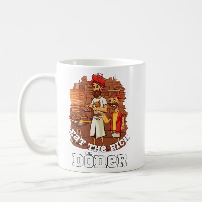 Eat The Rich Doner Döner   Coffee Mug (Left)