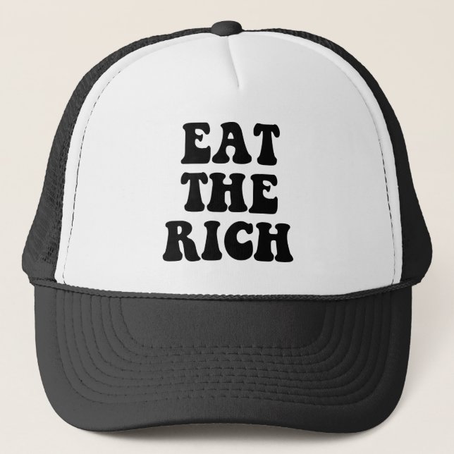 Eat The Rich Occupy Wall Street Trucker Hat (Front)