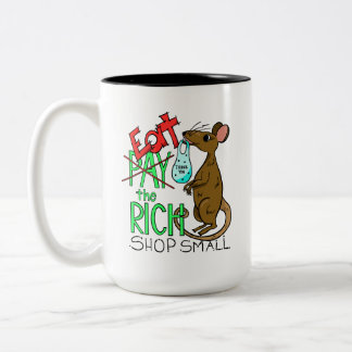 Eat the Rich - Shop Small Two-Tone Coffee Mug