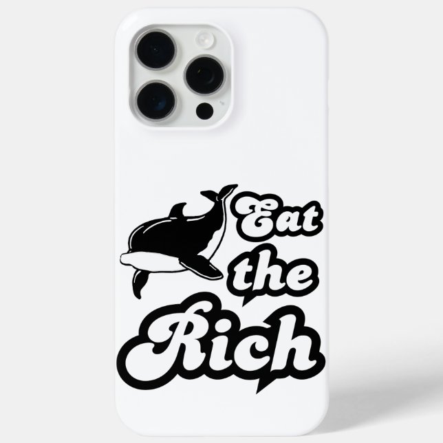 Eat the Rich Whale Orca Case-Mate iPhone Case (Back)