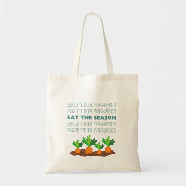 Eat The Season Sustainable Living Tote Bag (Front)