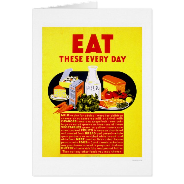 Eat These Every Day 1942 WPA (Front)