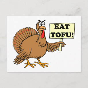 Eat Tofu Holiday Postcard