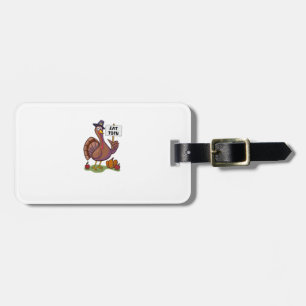 Eat Tofu Thanksgiving Vegetarian Turkey Funny Luggage Tag