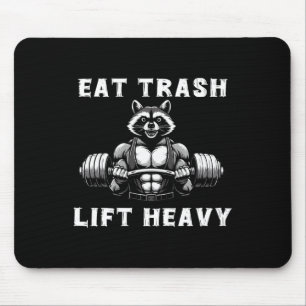 Eat Trash Lift Heavy Racoon Lifting Gym Fitness Wo Mouse Mat