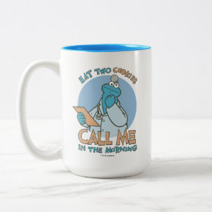 Eat Two Cookies, Call Me in the Morning Two-Tone Coffee Mug