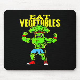 Eat Vegetables Funny Broccoli Fitness Strengthspor Mouse Mat