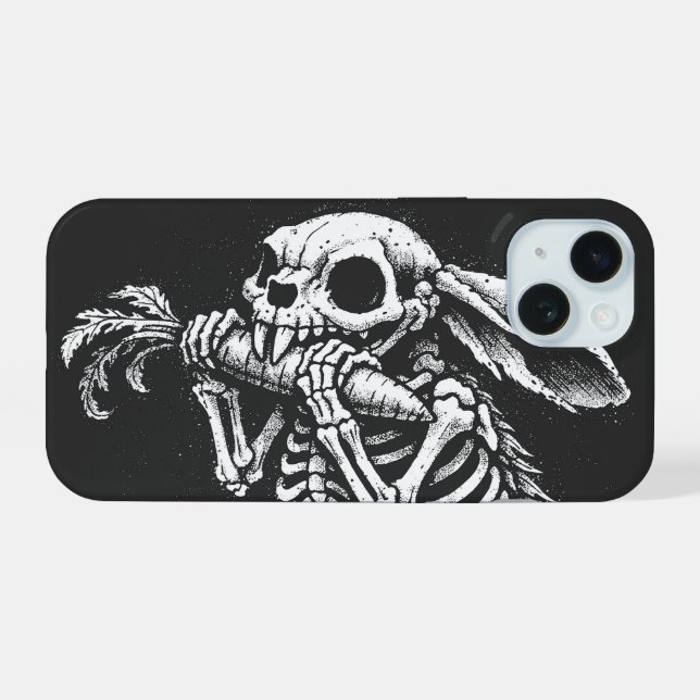 Eat Veggies   – Dead Rabbit by BurnsInHell iPhone 15 Case (Back Horizontal)