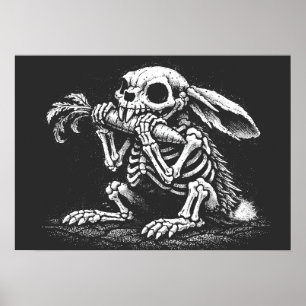 Eat Veggies – Dead Rabbit by BurnsInHell Poster