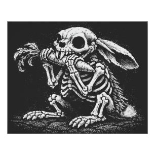 Eat Veggies – Dead Rabbit by BurnsInHell Poster
