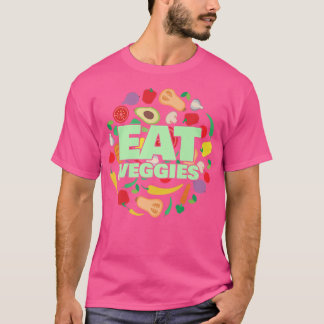 Eat Veggies Vegans Veganism Vegetarian Premium T-S T-Shirt