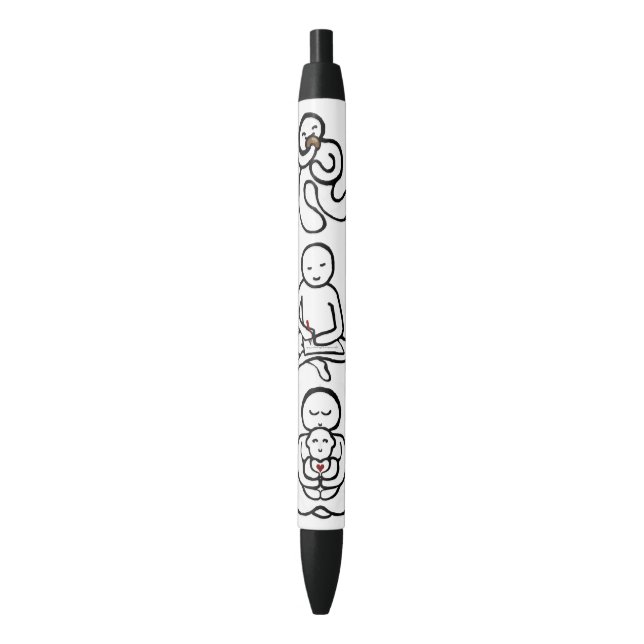EAT WRITE LOVE BLACK INK PEN (Front Vertical)
