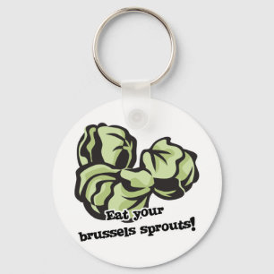 eat your brussels sprouts key ring