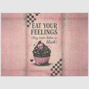 Eat Your Feelings Cupcake – Decoupage Paper   