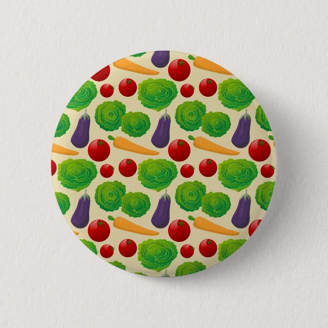 Eat Your Vegetables 6 Cm Round Badge (Front)