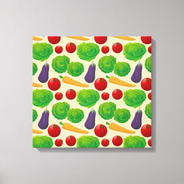 Eat Your Vegetables Canvas Print (Front)