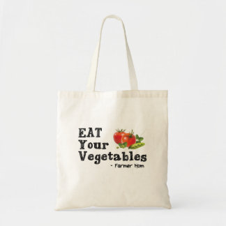 Eat Your Vegetables - Farmer Mum Tote Bag