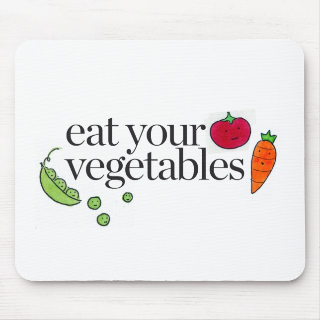 Eat Your Vegetables Mouse Mat (Front)
