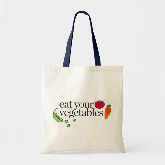 Eat Your Vegetables Tote Bag (Front)