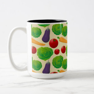 Eat Your Vegetables Two-Tone Coffee Mug