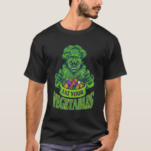 Eat Your Vegetables World Vegetarian Day Brocoli V T-Shirt