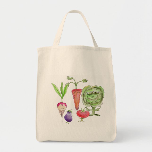 Eat Your Veggies before they eat you Tote Bag (Front)