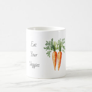 Eat Your Veggies Carrots Coffee Mug