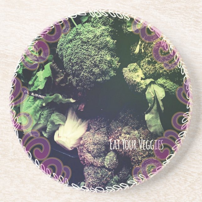 Eat Your Veggies Coaster (Front)