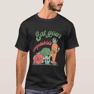Eat Your Veggies Farmers Retro Market Vegetable To T-Shirt
