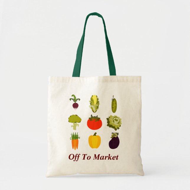 Eat Your Veggies Grocery Bag (Front)