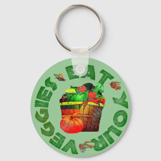 Eat Your Veggies Key Ring