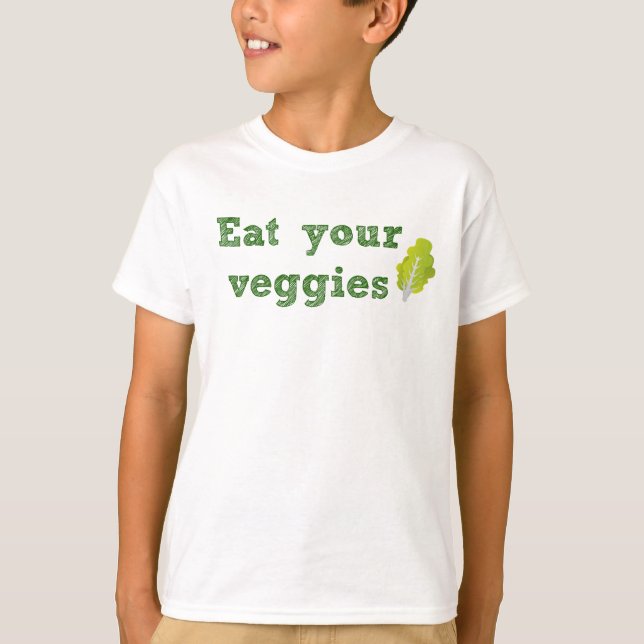 Eat Your Veggies Kid's T-Shirt (Front)