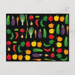 Eat Your Veggies Multi-Vegetable Postcard