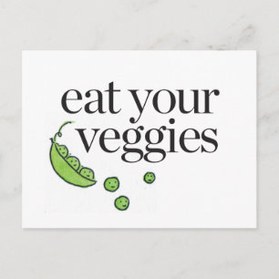 Eat Your Veggies Postcard