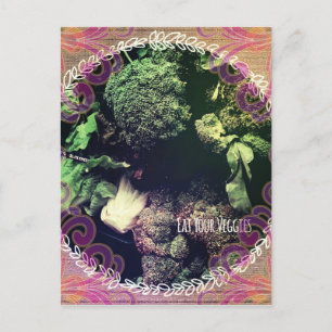 Eat Your Veggies Postcard