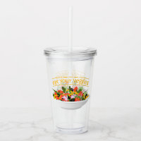 Eat Your Veggies Quote fresh salad mix bowl