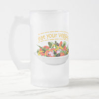 Eat Your Veggies Quote fresh salad mix bowl